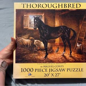 Thoroughbred 1000 Piece Jigsaw Puzzle by - Miguel Conti